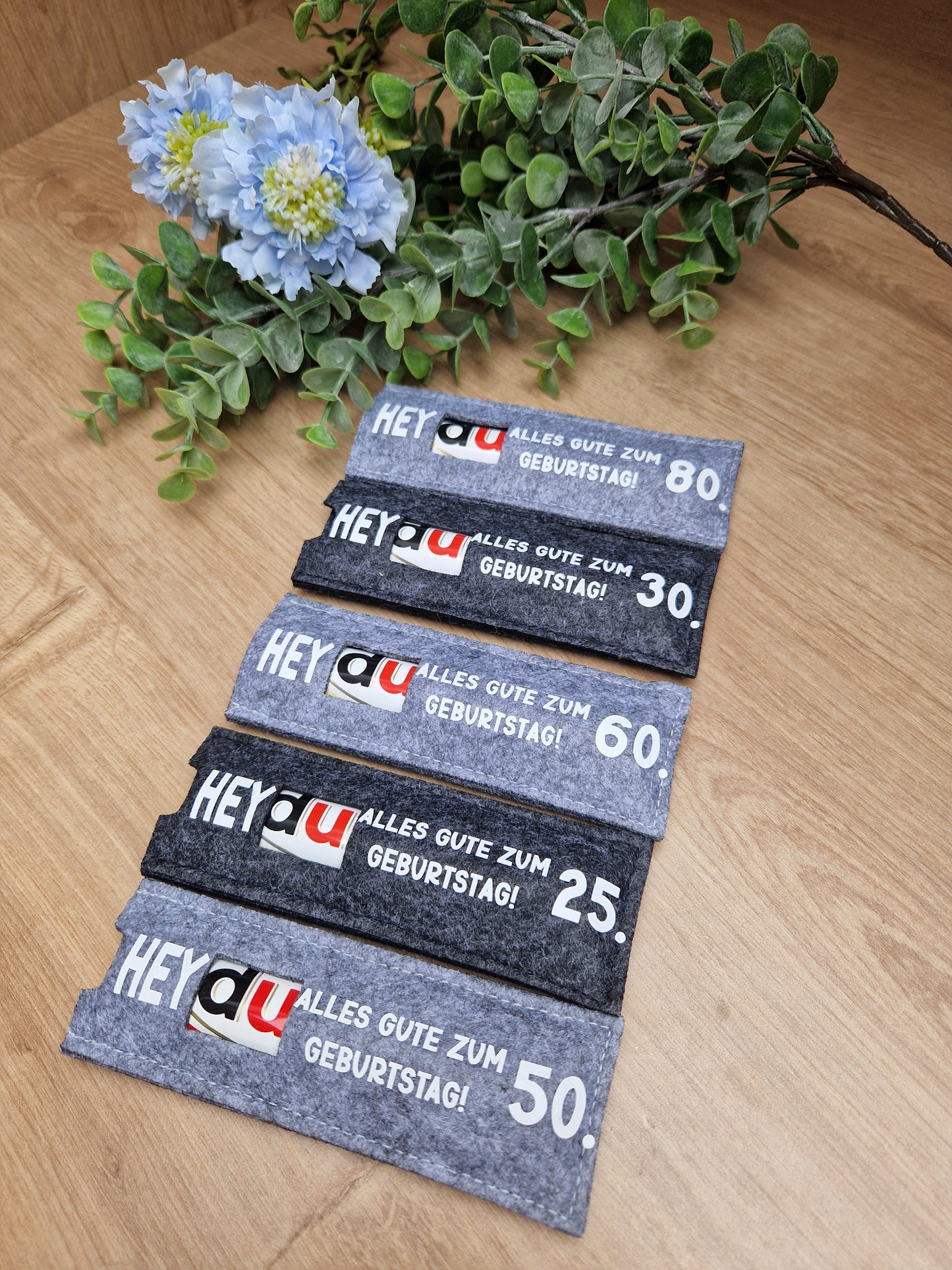 Hülle »lange Praline« Geburtstag