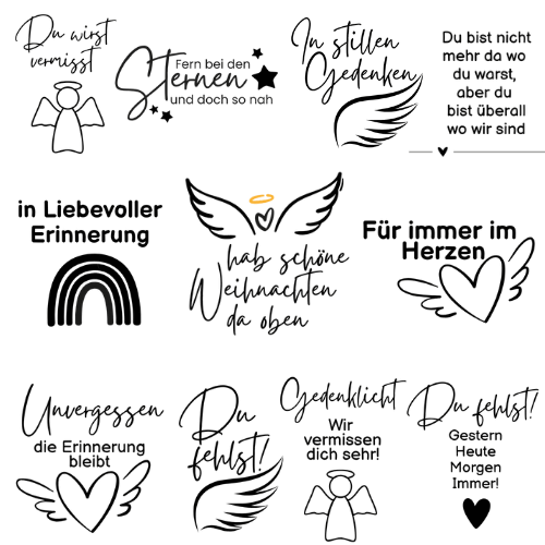 Trauerkerze Grabkerze