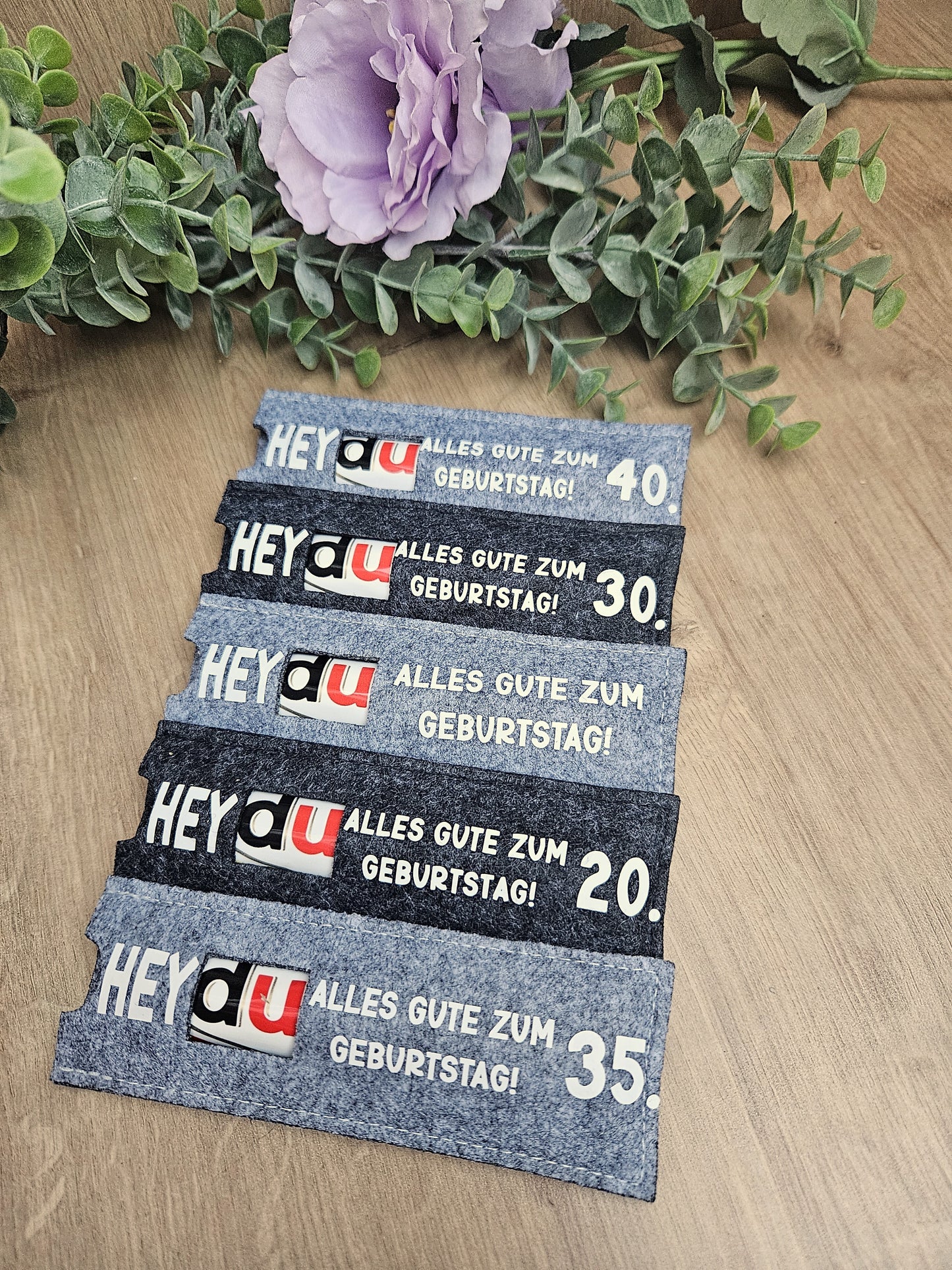 Hülle »lange Praline« Geburtstag