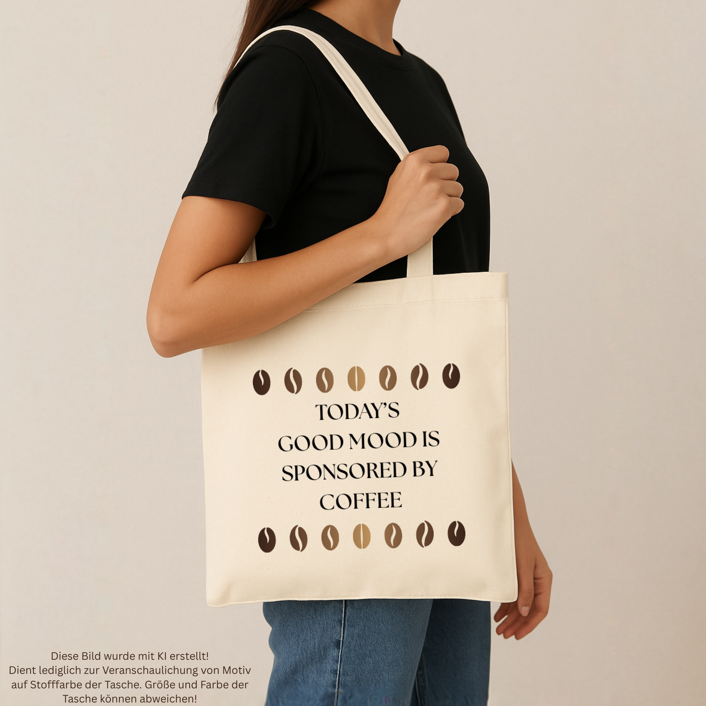 Tasche "good mood sponsored by coffee"