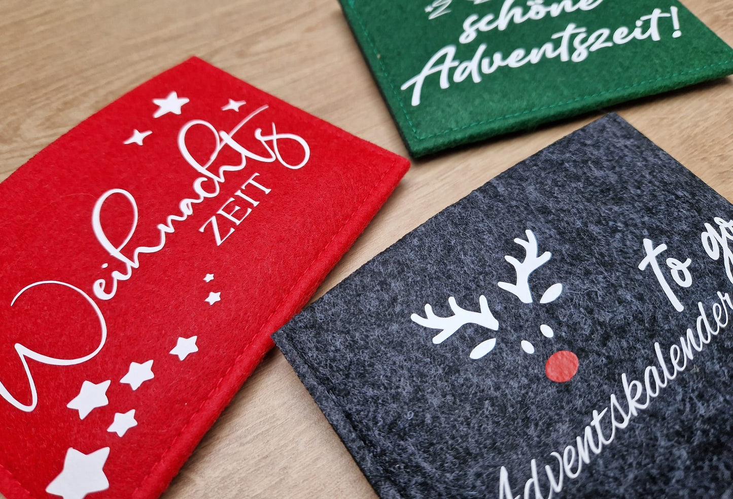 Adventskalender "to go" Filz-Hülle mit Blister