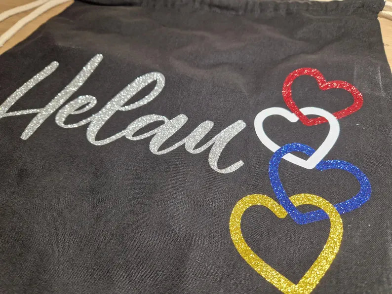 Tasche "Helau Herzenkette"