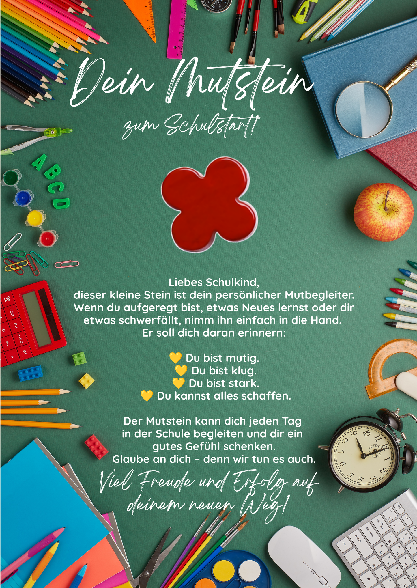 Mutstein zum Schulstart