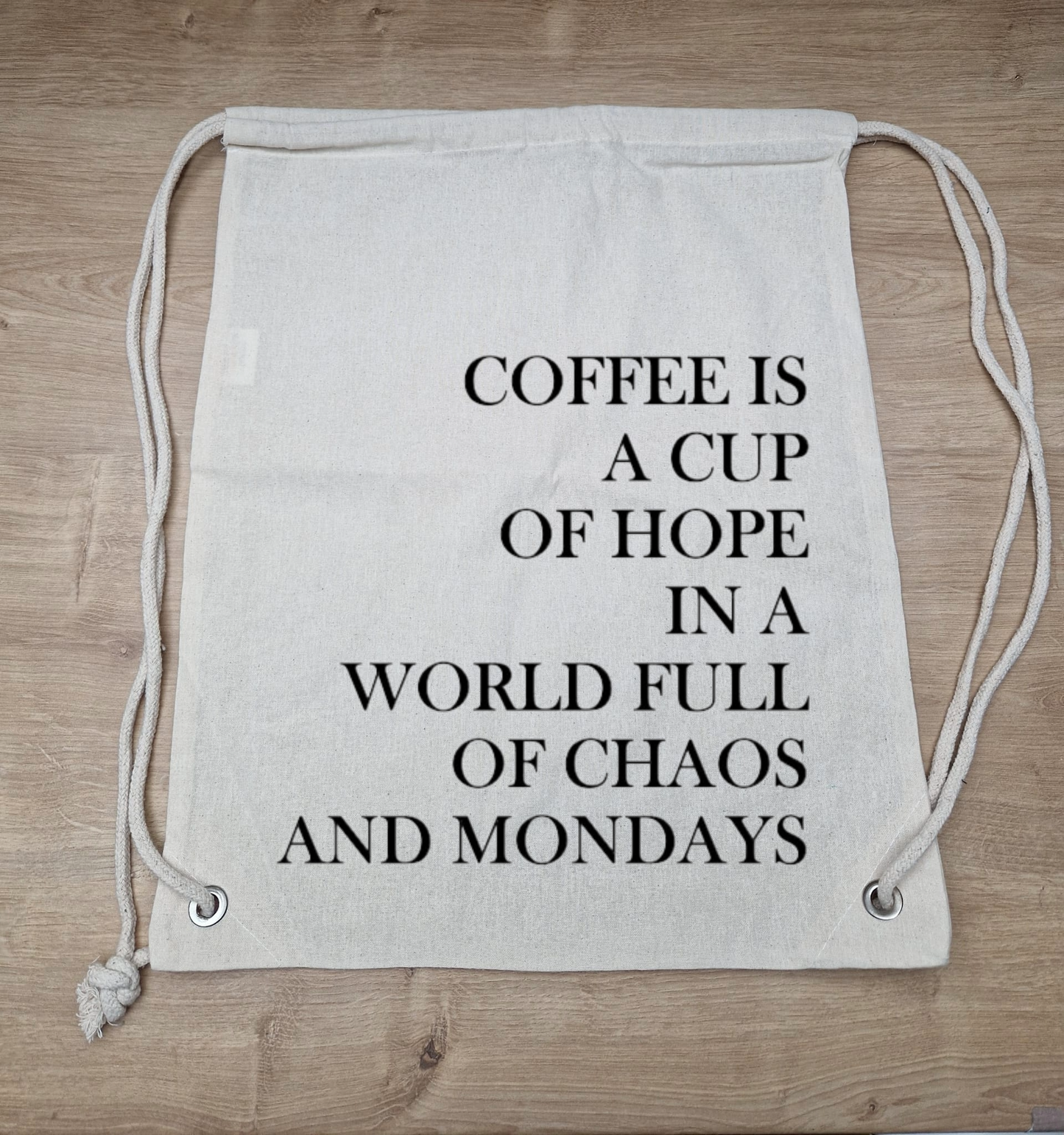 Stoffbeutel "coffee is a cup of hope"