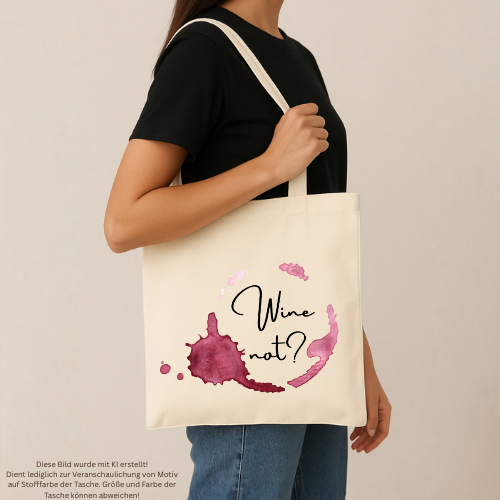 Tasche "Wine not?"