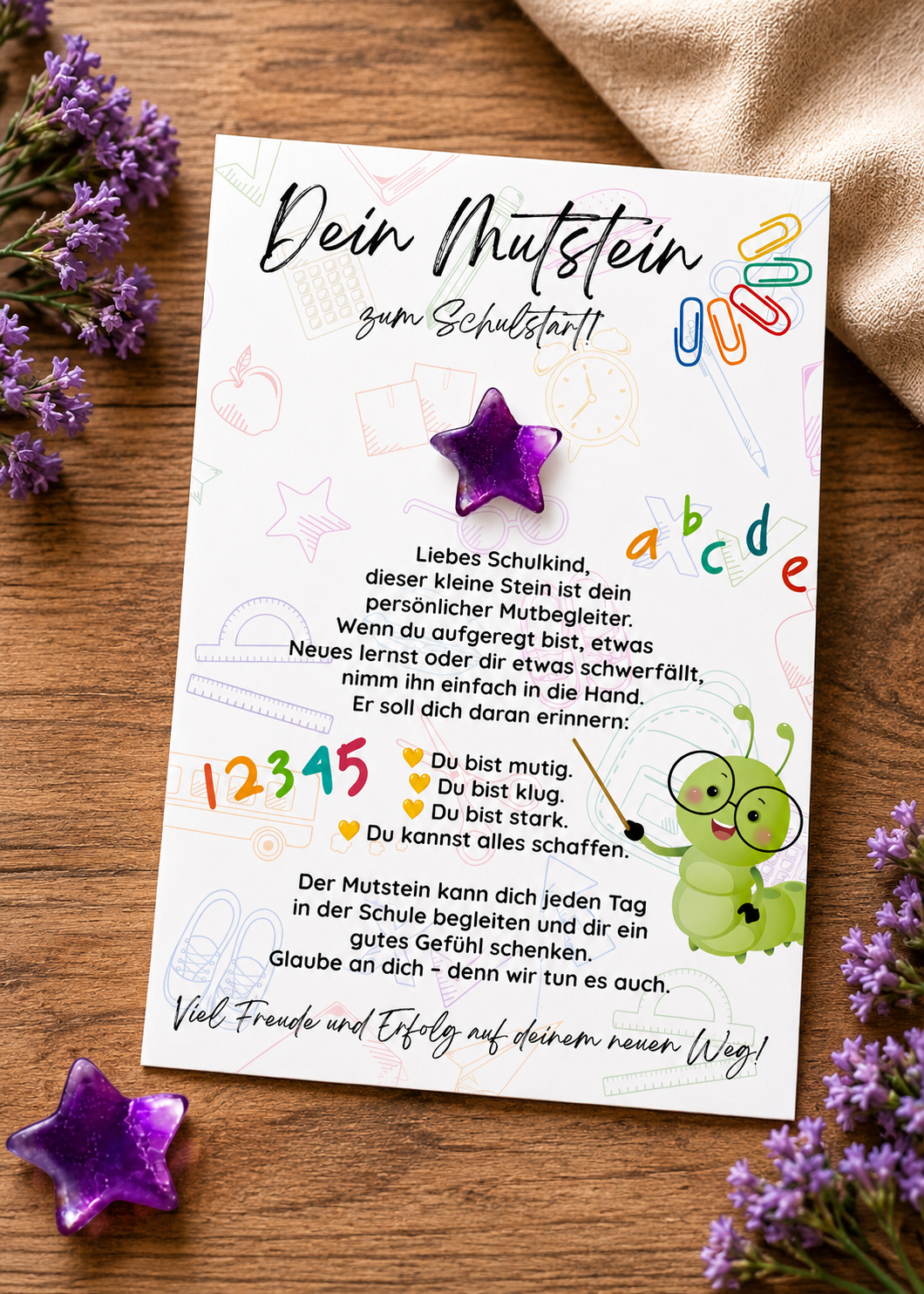 Mutstein zum Schulstart