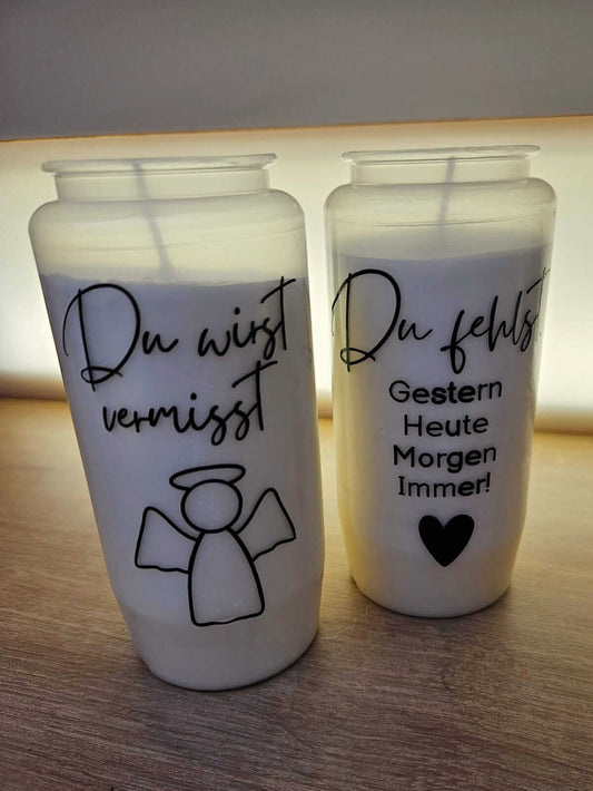 Trauerkerze Grabkerze