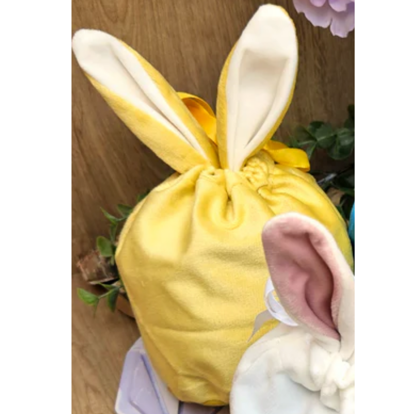 Osterbeutel mit Hasenohren personalisiert